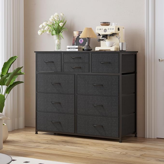 LUMTOK 10 Drawers Dresser with Fabric Bins - Image 2