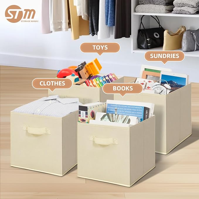 STORAGE MANIAC Storage Cubes, 11 Inch Collapsible Storage Bins - Image 2