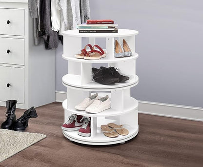 Kings Brand Furniture Cassidy Revolving Shoe Rack, Spinning Shoe Rack Tower by KingsBrandFurniture