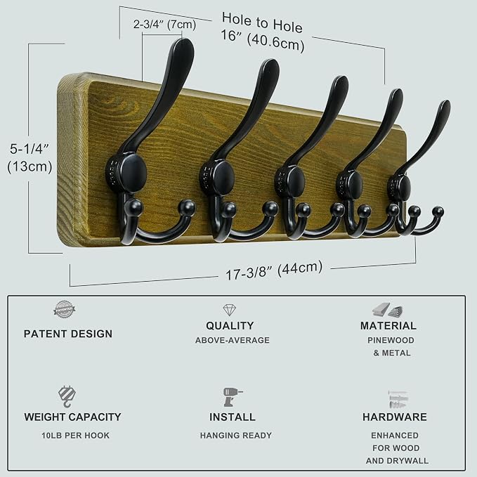 Dseap Wall Mount Coat Hanger - Image 5