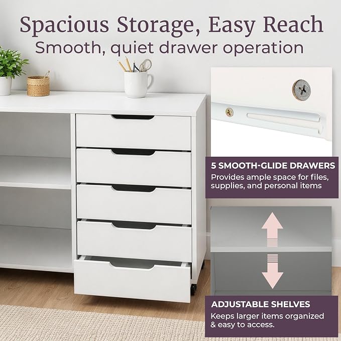5 Drawer Office Storage Cabinet - Image 4