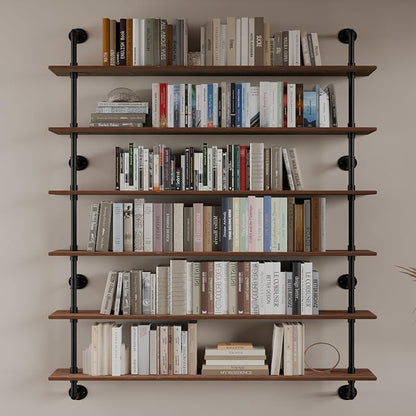 HDDFER 48 InchPipe Bookshelf Floating Shelves - Image 7