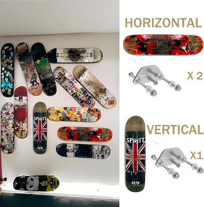 Skateboard Wall Mount Display-Aluminum Ramp Shape Skateboard Deck Wall Mount - Image 6