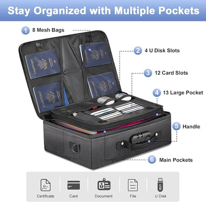 DEEGO Fireproof Document Organizer - Image 2