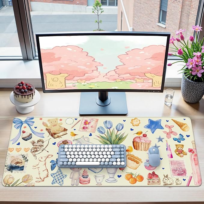 iCasso Desk Cover Mat, Extra Large Mouse Pad, Desk Pad Mat, Office Matt by iCasso