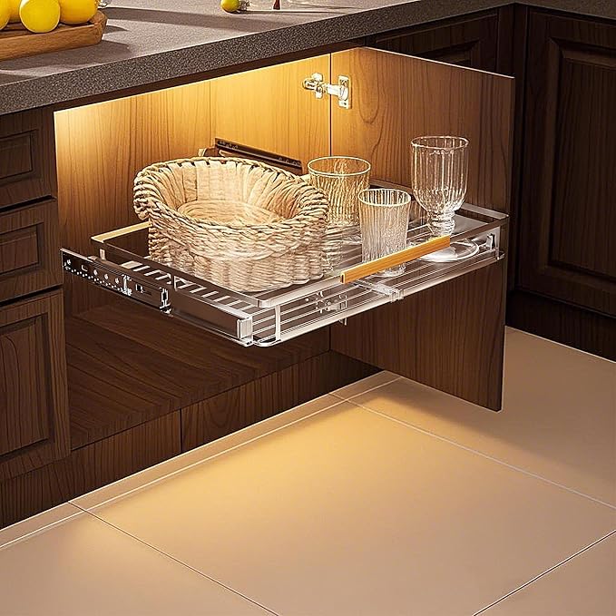 1 Pack Expandable Pull Out Cabinet Organizer，Side Mounting - Image 7