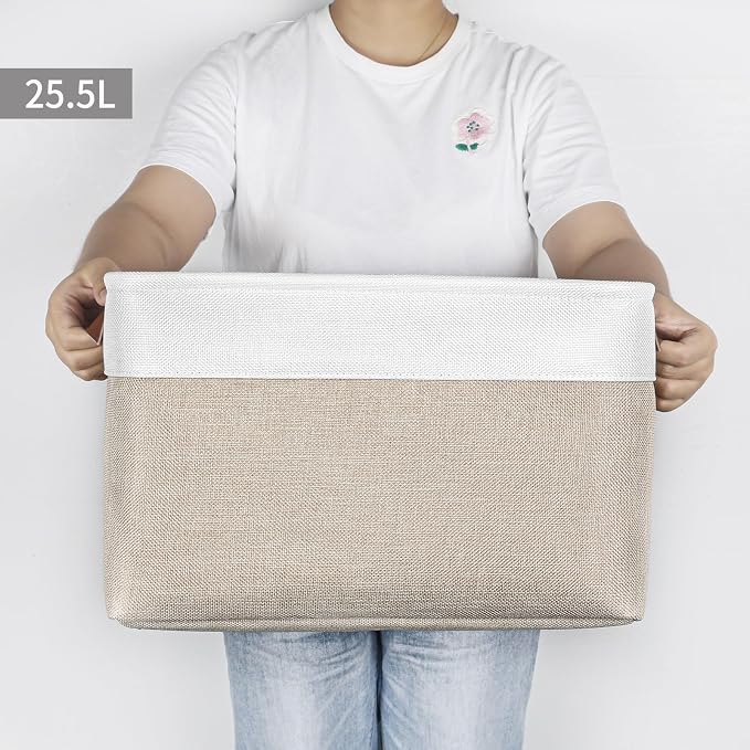 Storage Bins Large Fabric Storage Baskets - Image 2