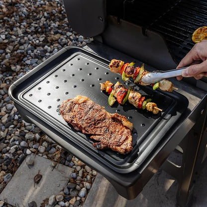 BLAZIN' GRILL Prep and Serving Trays | Set of 3 Stackable, Melamine Trays - Image 6