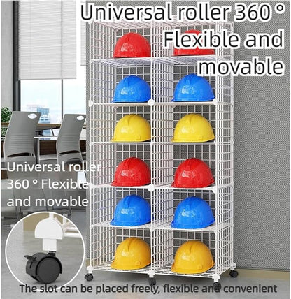 Stackable Safety Helmet Storage Boxes, Large Adjustable Hard Hat Placement - Image 3