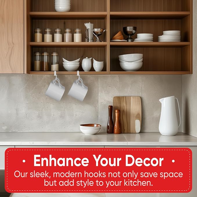 Better Houseware Coffee Mug Holder, Under-Shelf Mug Rack - Image 6