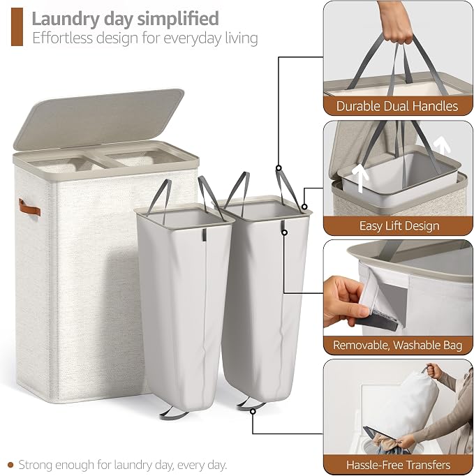 Sorbus Laundry Hamper with Lid - Image 5