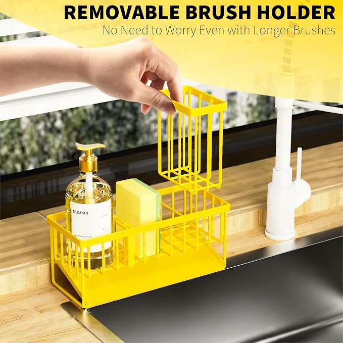 Cisily Yellow Sink Caddy Organzier - Image 4