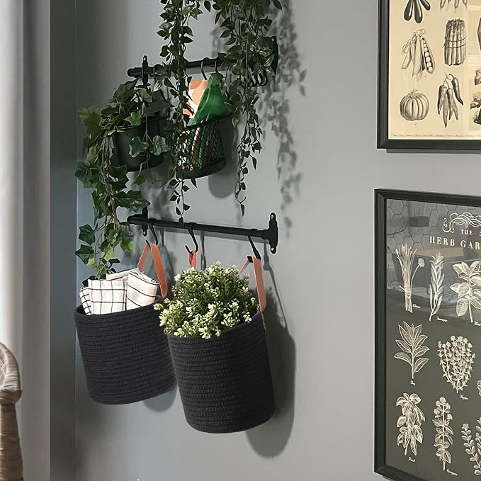 2 Pack Hanging Basket, Small Wall Baskets - Image 3
