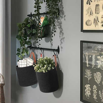 2 Pack Hanging Basket, Small Wall Baskets - Image 3