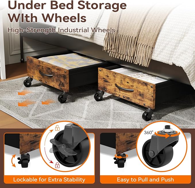 FOUCSSOMEI Under Bed Storage - Image 4