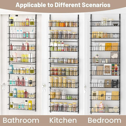 ElegantArray 8-Tier Pantry Door Organizer, Hanging Spice Rack Shelves, Home - Image 4
