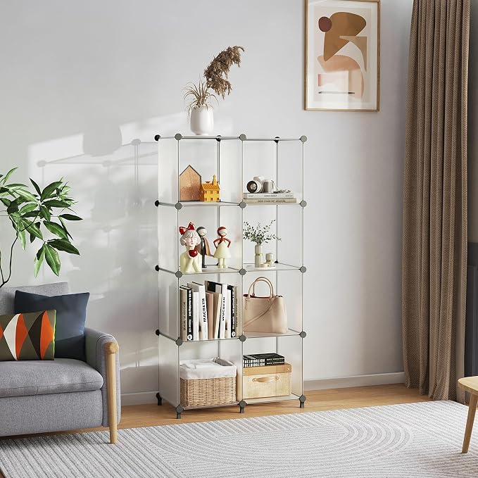 AWTATOS 8 Cube Storage Organizer, Closet Organizer Storage Shelf | DIY - Image 2