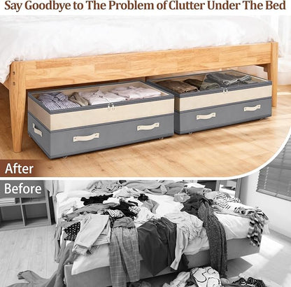 Dolicer 2 Pack Under Bed Storage - Image 8