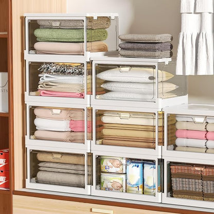 Clear Storage Bin with Lid 3 Pack 【Stackable & Sturdy】 Plastic Multifunctional - Image 5