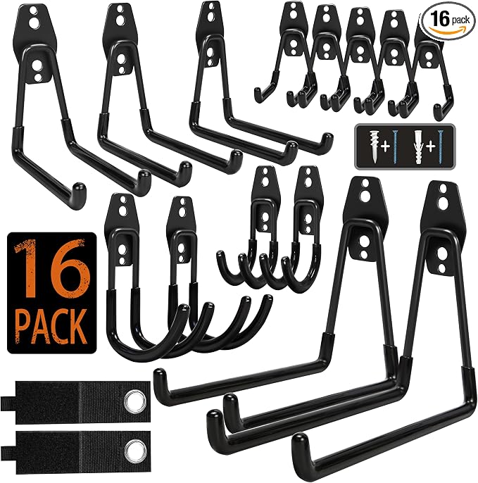 Steel Garage Storage Hooks by KOFANI-USDirect
