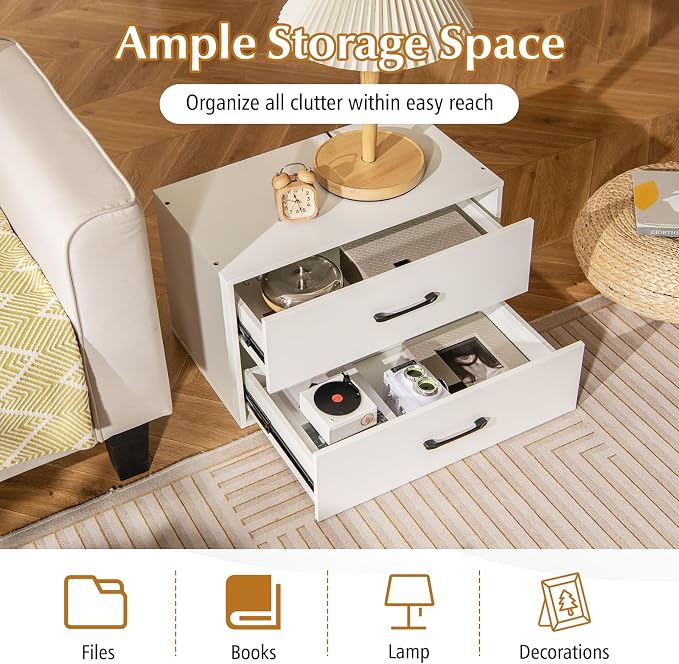 Giantex Stackable 2-Drawer Dressers - Image 7