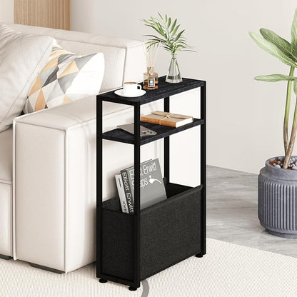 Narrow Side Table, Slim Side Table by Leomonio