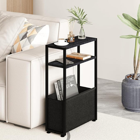 Narrow Side Table, Slim Side Table by Leomonio