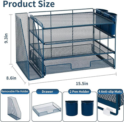 OPNICE Desk Organizer, 4-Tier Desktop File Organizer - Image 3