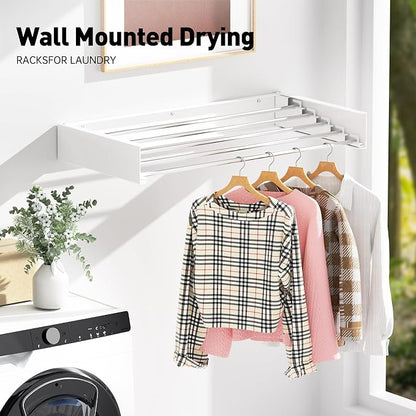 Wall Mounted Clothes Drying Rack, Extending Laundry Rack, Wall Mount Laundry - Image 2