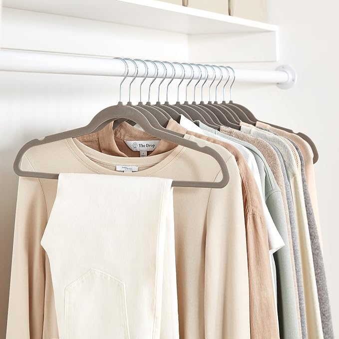 Amazon Basics Slim Velvet Non-Slip Space Saving Suit Clothes Hangers, Closet - Image 10