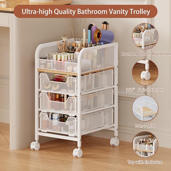 Rolling Makeup Cart Organizer - Image 8