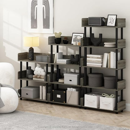 Furinno TURN-N-TUBE Display Shelf, 3-Tier Storage Shelves - Image 2