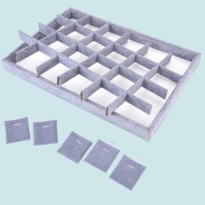 24 Grids Stackable Jewelry Tray Organizer - Image 4