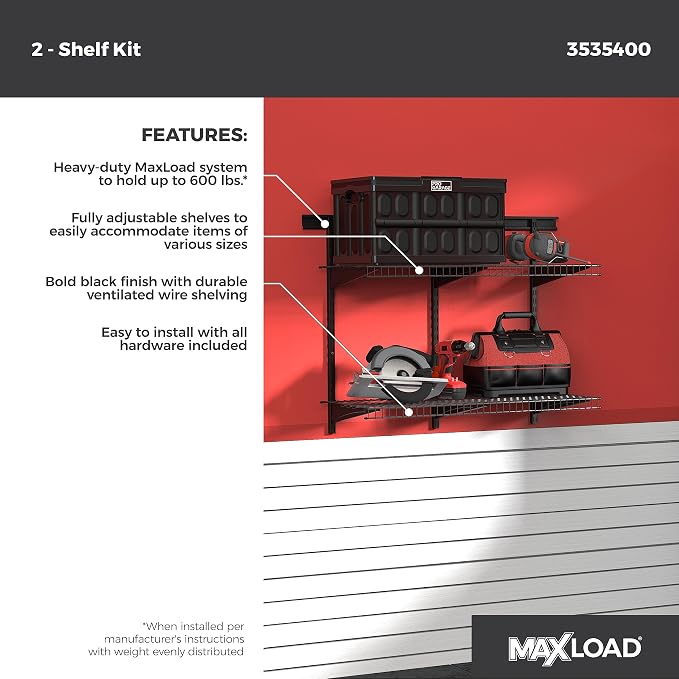 ClosetMaid MaxLoad Heavy Duty Wall Shelf Kit - Image 2