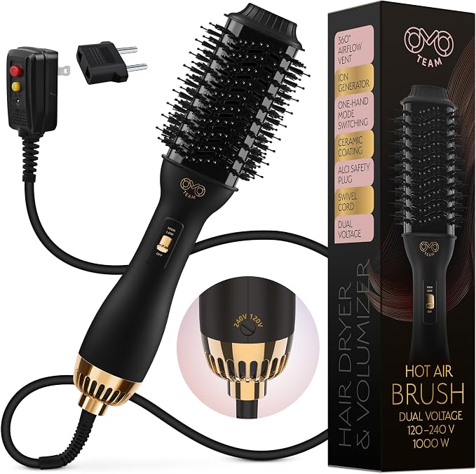 Professional Dual Voltage Blowout Hair Dryer Brush by OnMyOwnteam
