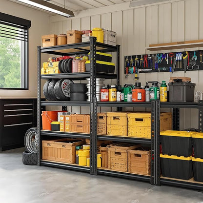 Garage Storage Shelves 2PCS, 2400 LBS Heavy Duty Shelving, Metal Garage Shelves - Image 8