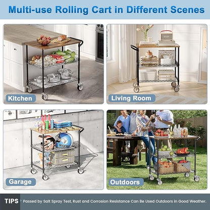 Leteuke Rolling Kitchen Carts - Image 5