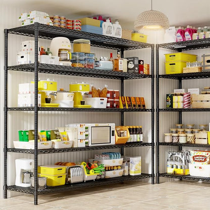 Storage Shelves, 5-Tier Adjustable Metal Industrial Utility Shelf Rack - Image 5