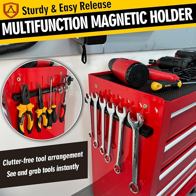 Double Sided Magnetic Tool Holder, 12 Inch Magnetic Tool Bar, Heavy Duty Wall - Image 4