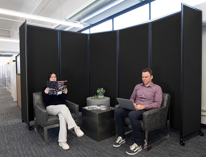 Versare Room Divider 360 Portable Wall Partition | Folding Panels | Large - Image 2