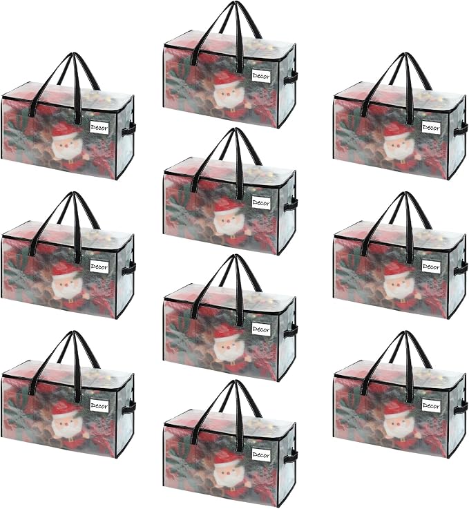 VENO 10 Pack Moving Bags, Comforter and Blanket Storage Bags by Veno