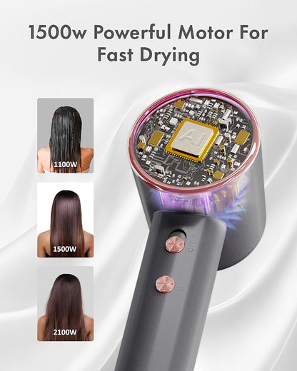 Rudd Hair Dryer with Diffuser, High Speed Hair Dryer with Display, 110000 RPM - Image 6