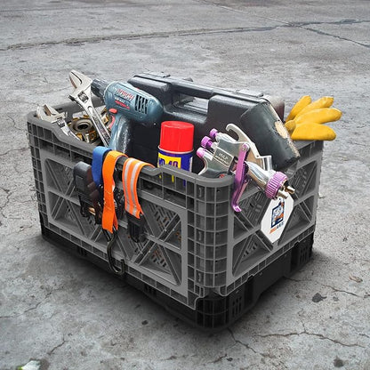 Bigant Heavy Duty Collapsible & Stackable Plastic Milk Crate - Image 7