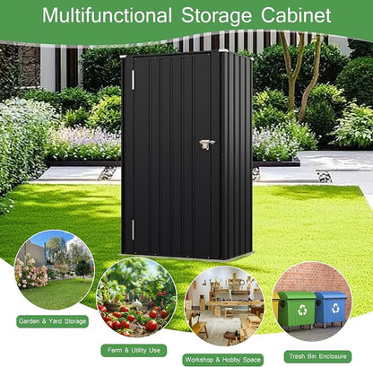 Devoko 22 Cuft Vertical Storage Shed Without Adjustable Shelves - Image 5