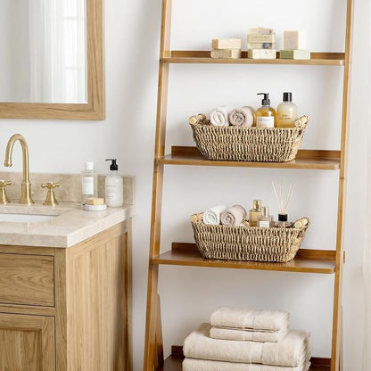 StorageWorks Small Baskets for Shelf, Seagrass Woven Basket - Image 2