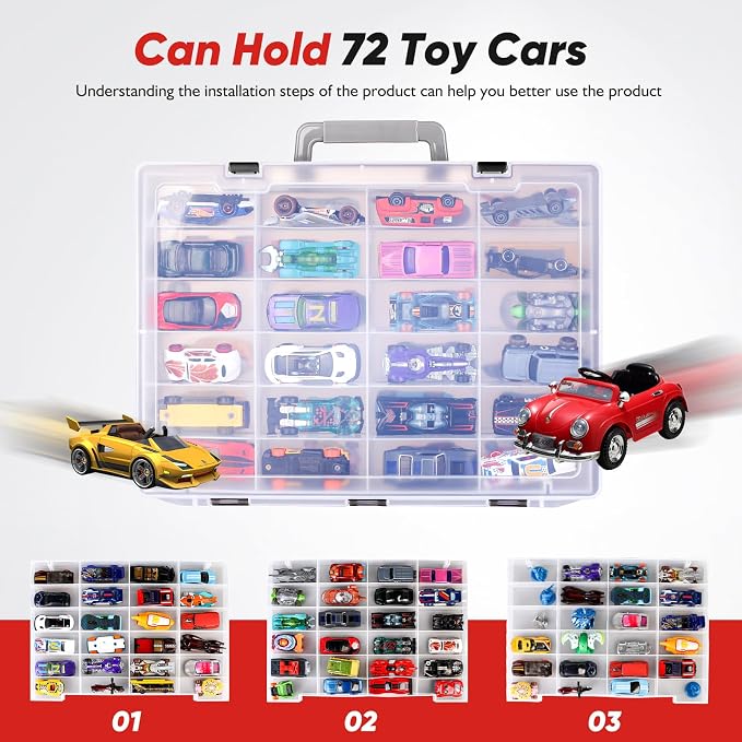Toy Organizer.72 Compartments.Toy Storage Box Compatible - Image 2