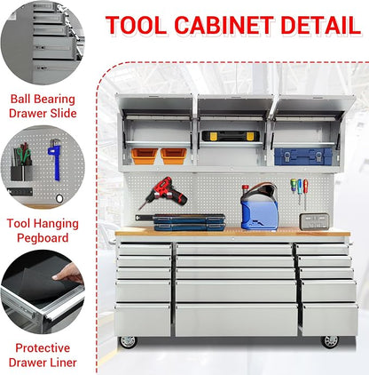CT Copper Tailor 72-inch Rolling Tool Chest - Image 4