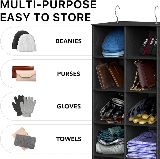 Simple Houseware 20 Section Shelves Hanging Shoes Organizer Holder - Image 7