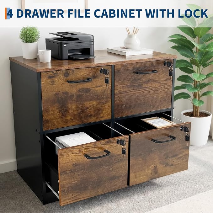 Garvee 4 Drawer File Cabinet - Image 4