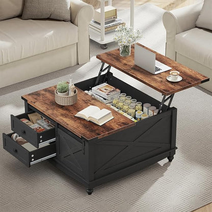 ALLSTAND 31.5" Lift Top Coffee Table by ALLSTAND